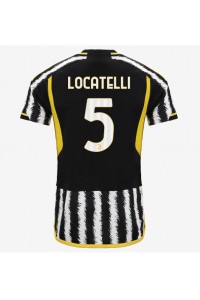 Juventus Manuel Locatelli #5 Jalkapallovaatteet Kotipaita 2023-24 Lyhythihainen